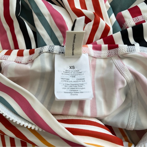 Madewell Second Wave Rash Guard in Rainbow Stripe - Picture 7 of 8